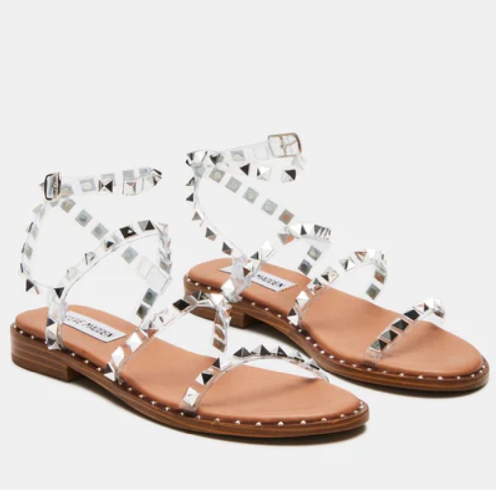 Steve Madden Travel Sandal Clear - Size 8.5